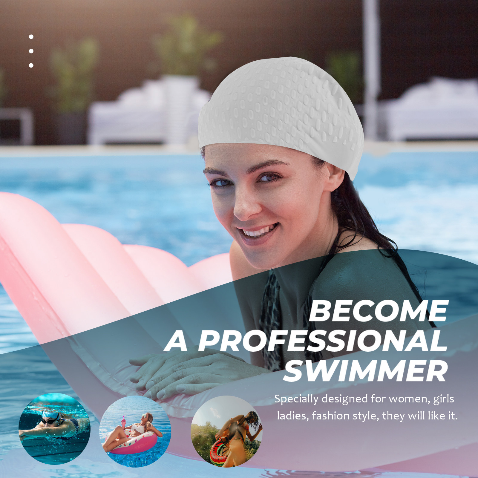 Swim Hat Silicone - Gorro de Natación de Silicona para