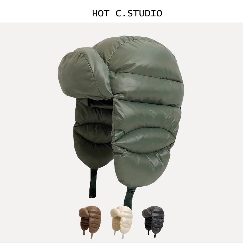 Trapper Hat Ear Flap - Gorro Ushanka de cuero de invierno