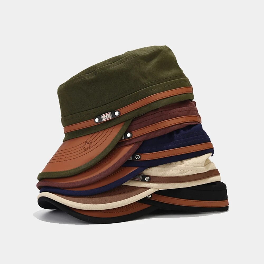 Snapback Hat Flat - Sombrero de cadete informal para hombre,
