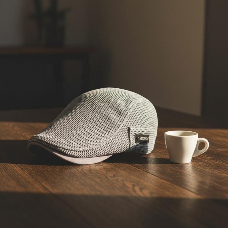 Gorra plana de malla para homb - Newsboy Cap Ivy reseña y precio